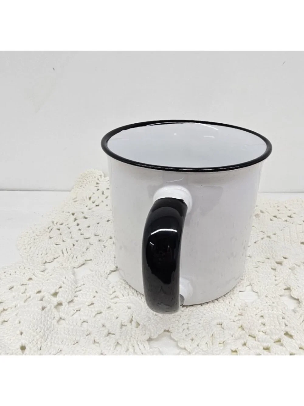 Wicked Chickens Lay Deviled Eggs Mug White Black Rim Funny Country Kitchen Gift